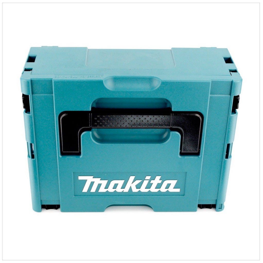 Makita DHP 453 Y1J-P Perceuse visseuse à percussion sans fil 18V 42Nm + 1x Batterie 2 Ah + Chargeur + Coffret MAKPAC 2
