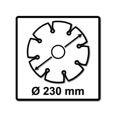Spit Disque à tronçonner diamanté humide et sec 230 x 22,23 mm, pour béton, pierre et tuyaux en fonte (922707 )