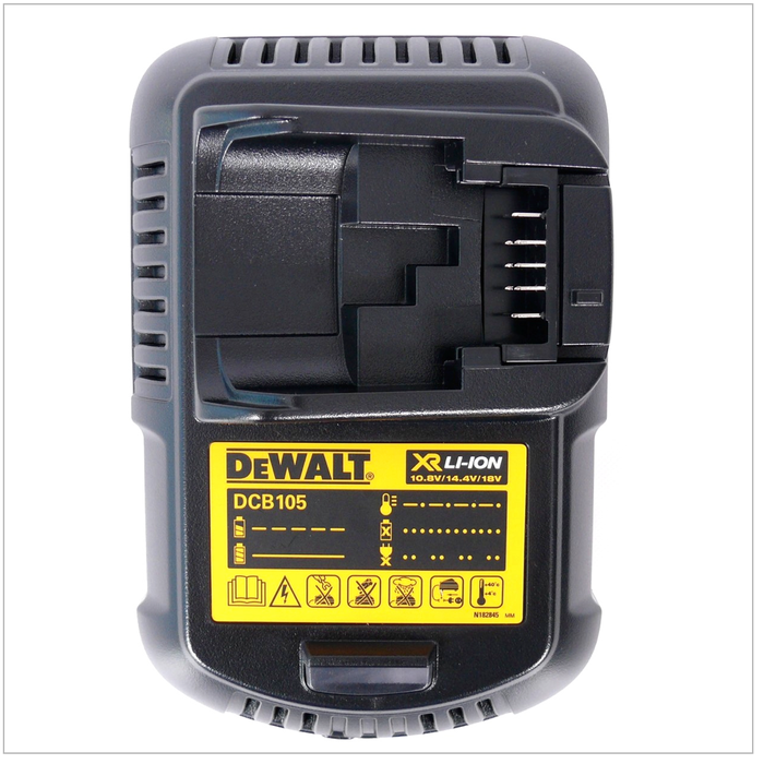 DeWalt Starter Kit DCB115D2QW 18 V - 2x Batteries DCB 183 2 Ah + Chargeur DCB 115 3