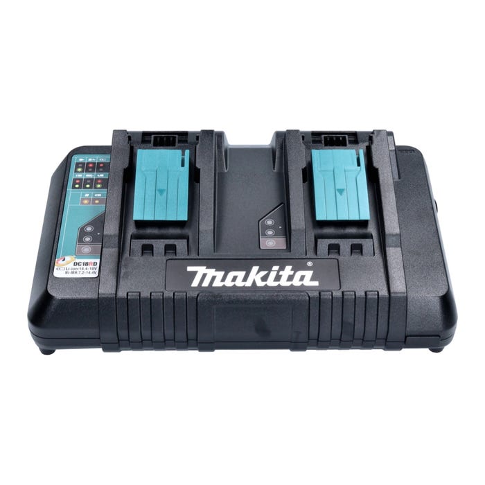 Makit Kit Li 18V - 4x Batteries BL1850B 5,0Ah + DC18RD Chargeur double ( 199483-0 ) 1
