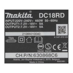 Makit Kit Li 18V - 4x Batteries BL1850B 5,0Ah + DC18RD Chargeur double ( 199483-0 ) 2