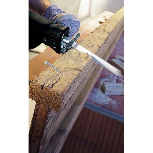 Lot de 100 lames de scie sabre pour le bois et métal S1122HF 225mm - BOSCH - 2608656034 5