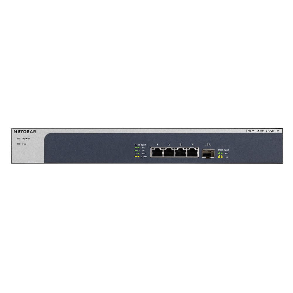Switch Ethernet NETGEAR 4 Ports RJ45 10 Gigabit + 1 SFP+ XS505M 1