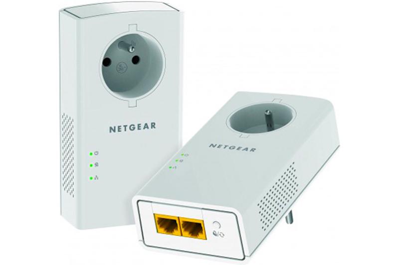 Kit de 2 CPL 2000Mbps avec 2 ports RJ45 Gigabit et reprise d'alimentation NETGEAR PLP2000