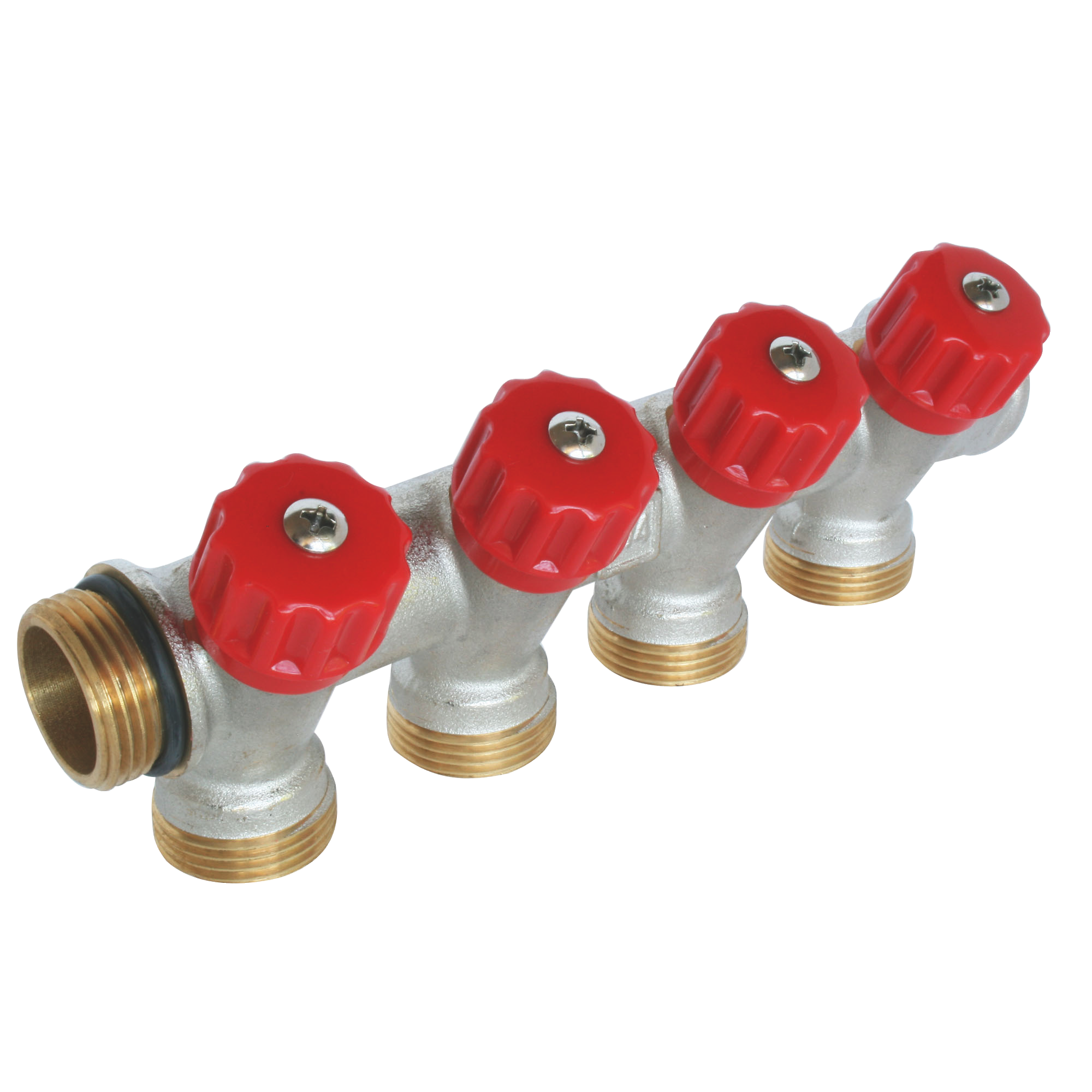 SOMATHERM FOR YOU - Collecteur de distribution 4 sorties, portée conique easy lock 3/4ek avec vannes