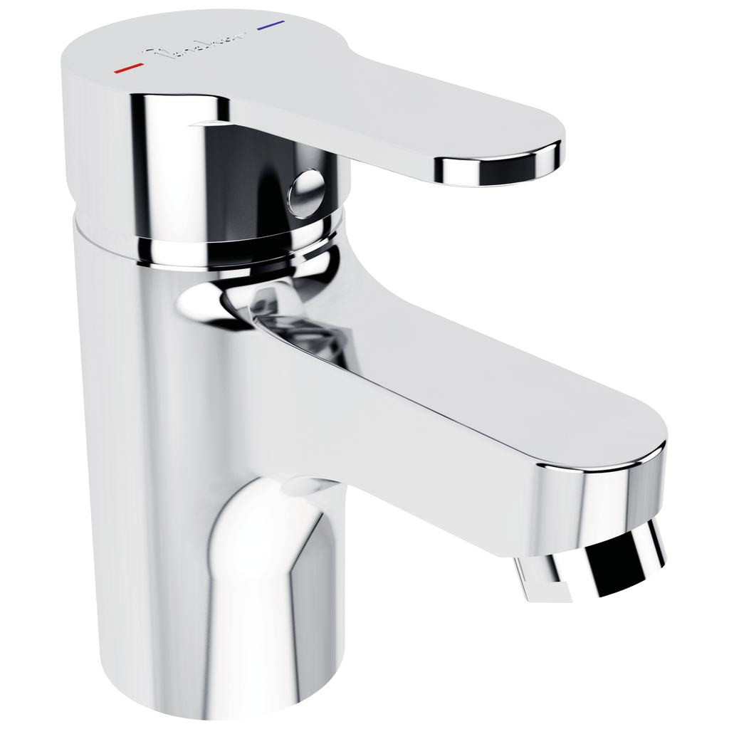 Ideal Standard - Mitigeur lavabo monotrou C2 vidage bonde polypropylène H 130 mm chrome - Olyos Ideal standard