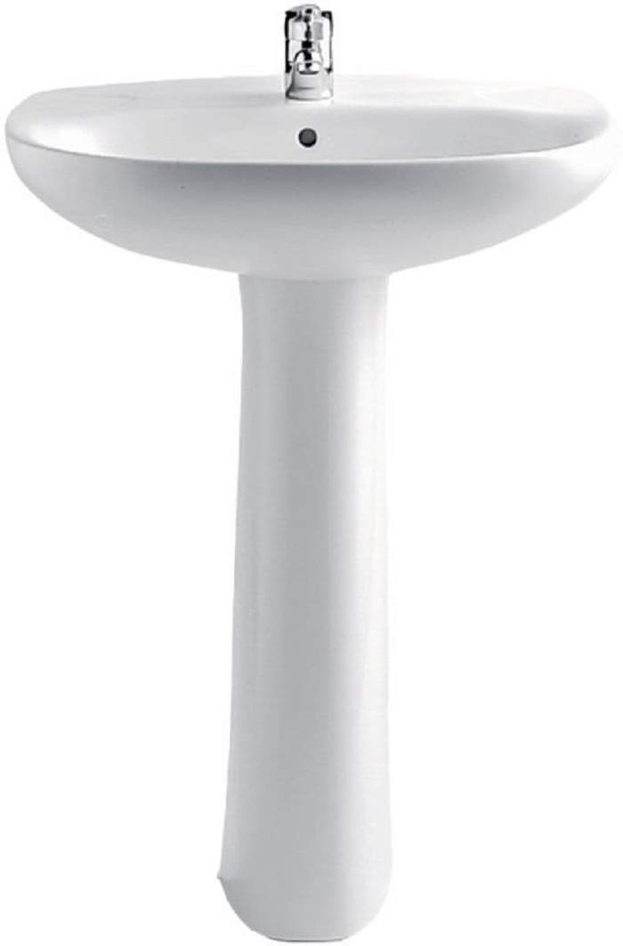 Lavabo Mural Polo Lg : 56cm Porcelaine Blanc , Roca, 325292003 Zoom