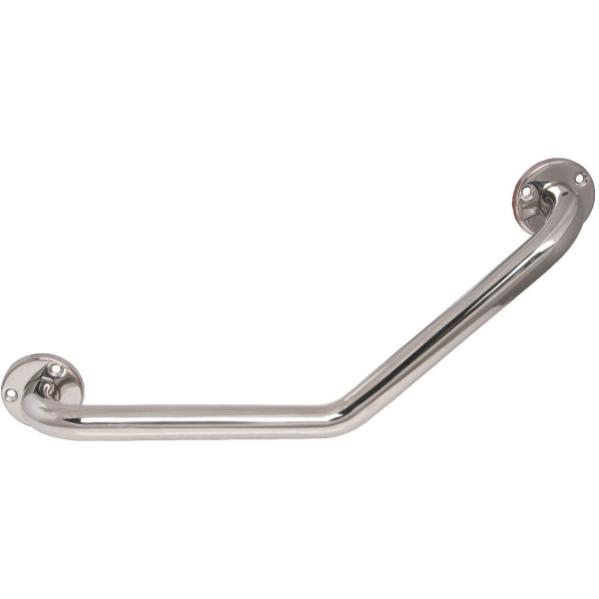 Barre de maintien coudée inox chromé 135° 220x220 - DELABIE - 550