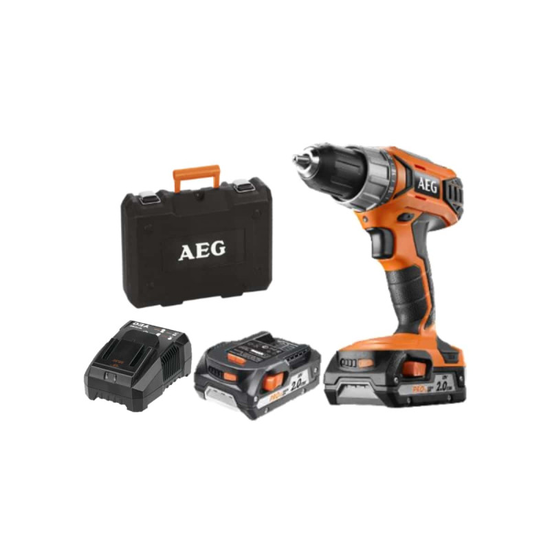 Perceuse visseuse AEG 18V 2 batteries 2,0Ah 1 chargeur BS18G3-202C