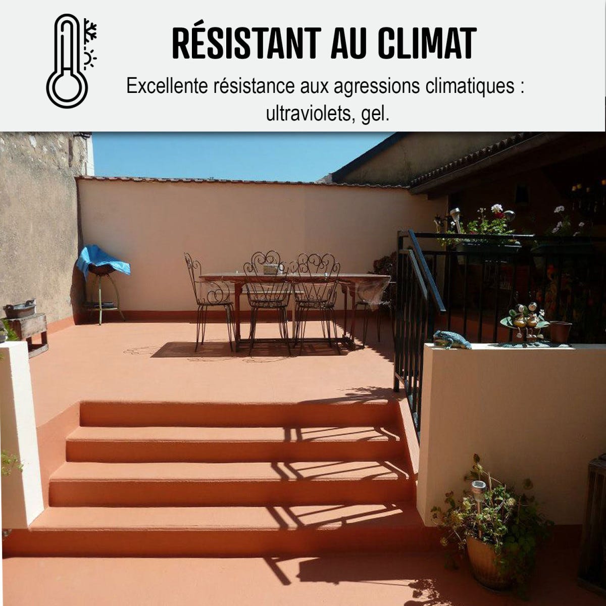 Résine Etanchéité Terrasse Circulable - Peinture Colorée - ARCATERRASSE - 2.5 L - Vert Provence - ARCANE INDUSTRIES 2