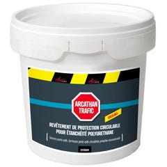 Résine de finition circulable polyuréthane - Étanchéité toit plat - ARCATHAN TRAFIC - 4 kg - Blanc - ARCANE INDUSTRIES 2