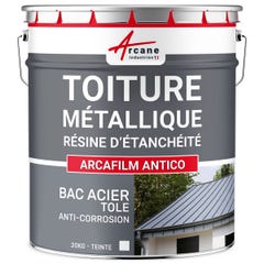 Résine Étanchéité toiture métallique résistant à la corrosion - ARCAFILM ANTICO - 20 kg - Blanc - ARCANE INDUSTRIES 5