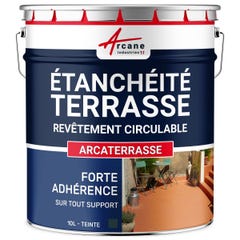 Résine Etanchéité Terrasse Circulable - Peinture / Résine Colorée - ARCATERRASSE - 10 L - Gris Basalte - ARCANE INDUSTRIES