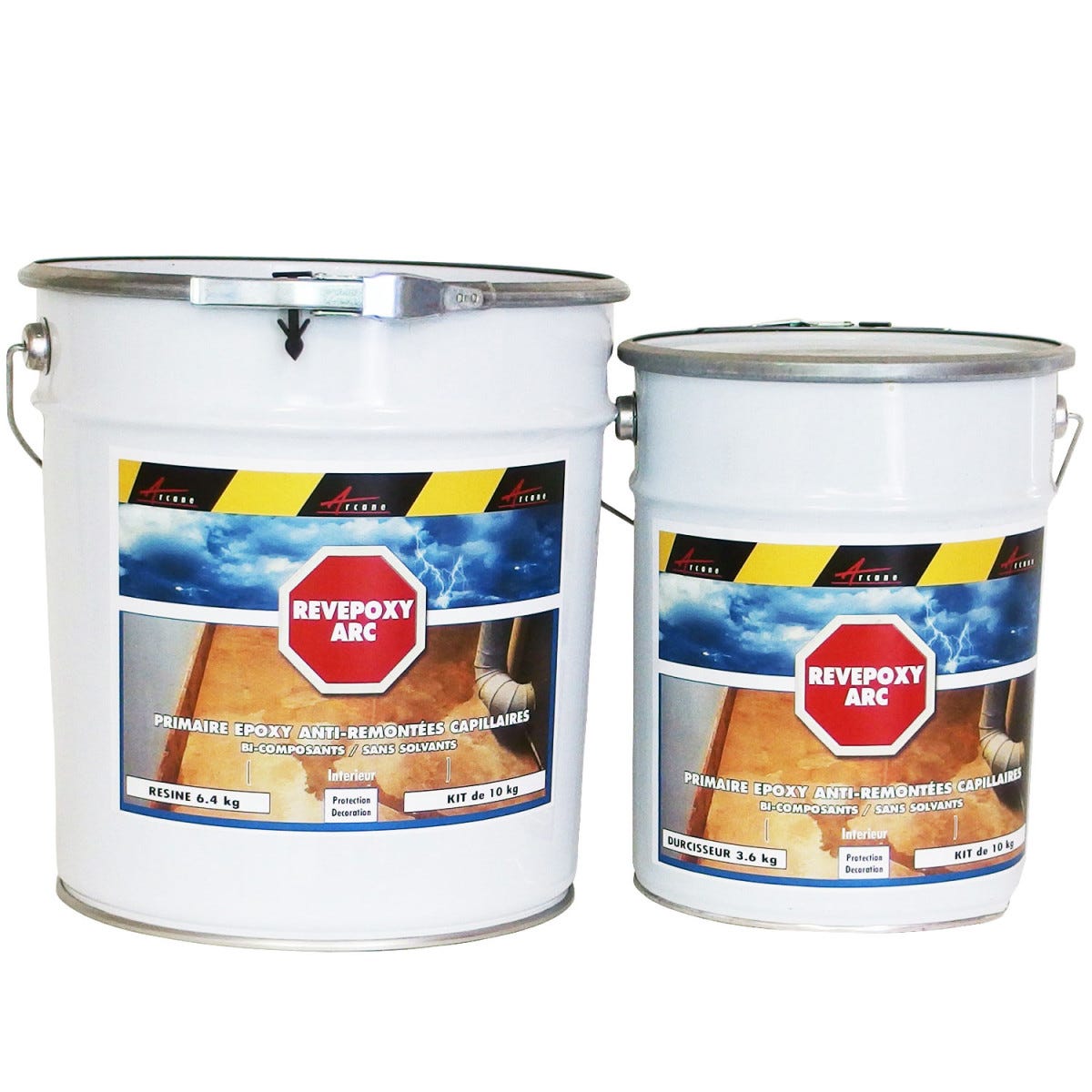 Peinture epoxy anti remontées capillaires humidité - REVEPOXY ARC - 10 kg - - ARCANE INDUSTRIES 4