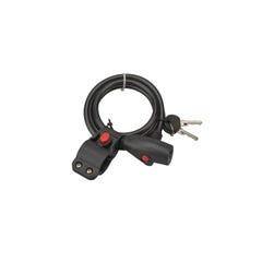 THIRARD - Antivol à clé Twisty, câble acier, vélo, 8mmx1.5m, 2 clés 2