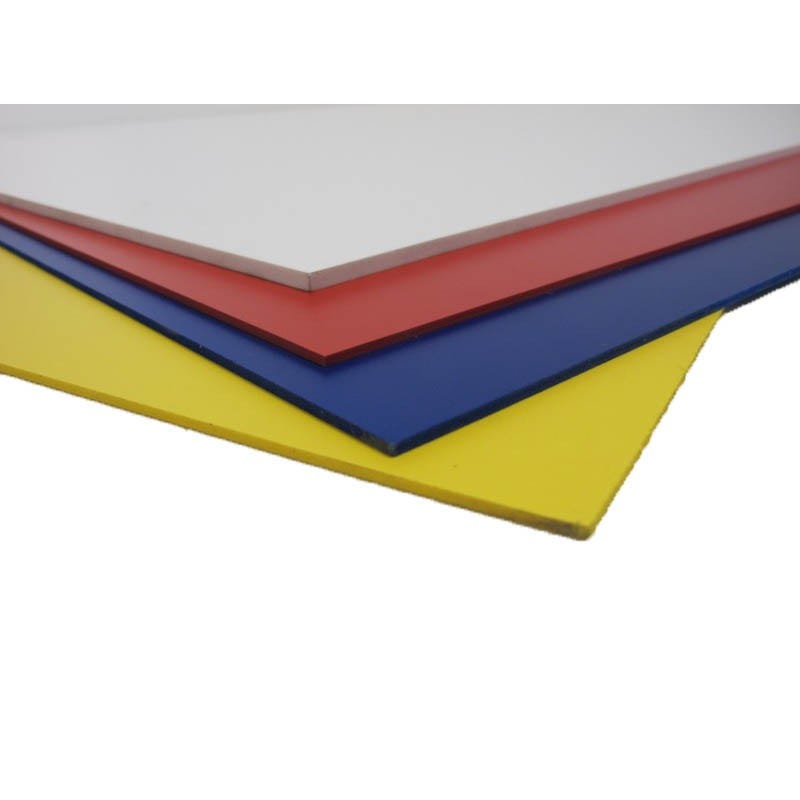 Plaque PVC expansé couleur Rouge, E : 5 mm, l : 50 cm, L : 100 cm 1