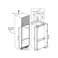 Réfrigérateurs combinés 193L BEKO 56cm F, BCSA285K3SFN 2