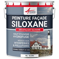 Peinture Facade Siloxane Hydrofuge - ARCAFACADE SILOXANE - 10 L (+ ou - 60 m² en 1 couche) - Beige - RAL 080 80 10 - ARCANE INDUSTRIES 0