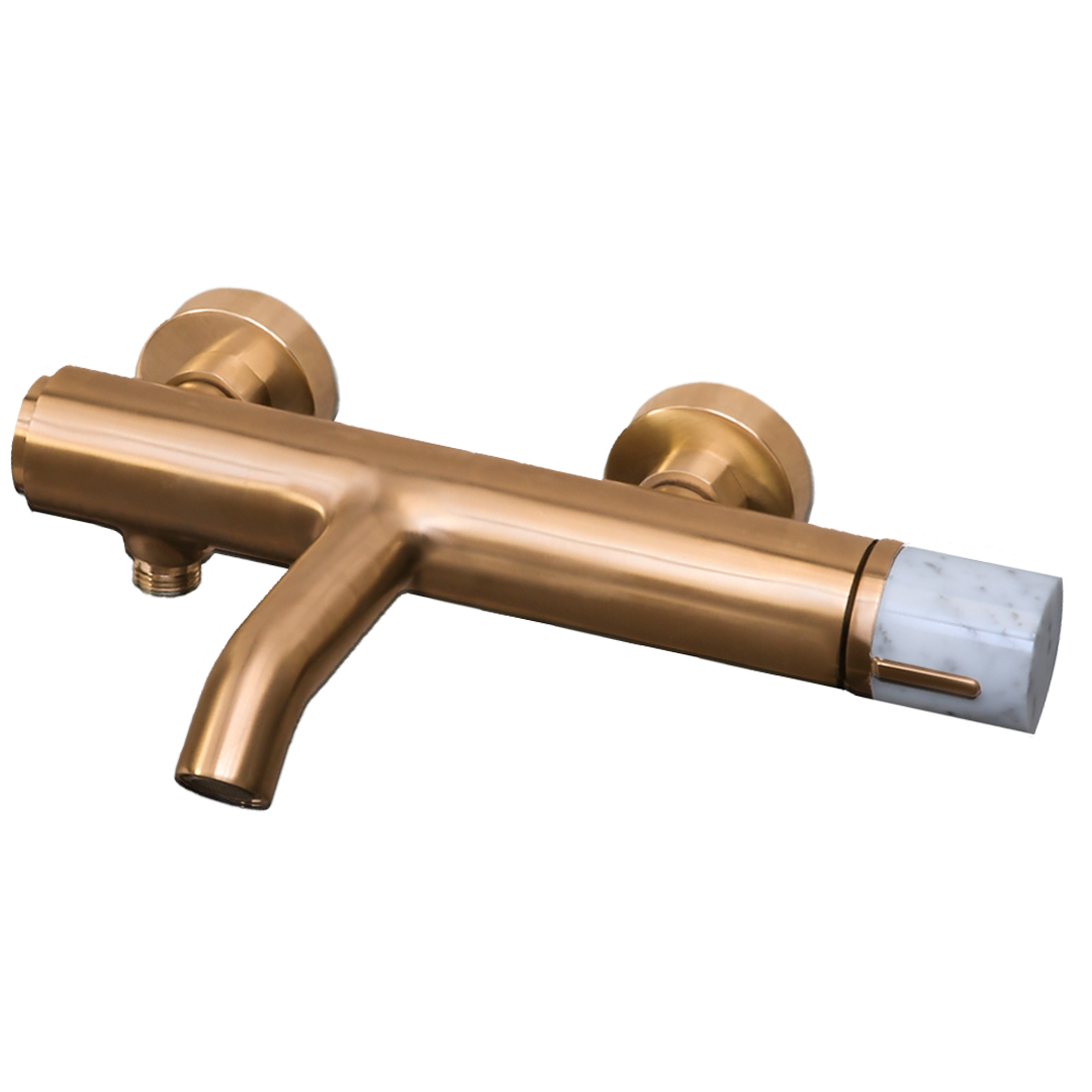 Manopola mitigeur bain-douche cuivre marbre