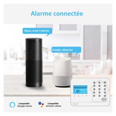 Alarme maison connectée sans fil wifi box internet et gsm futura blanche smart life- lifebox 1