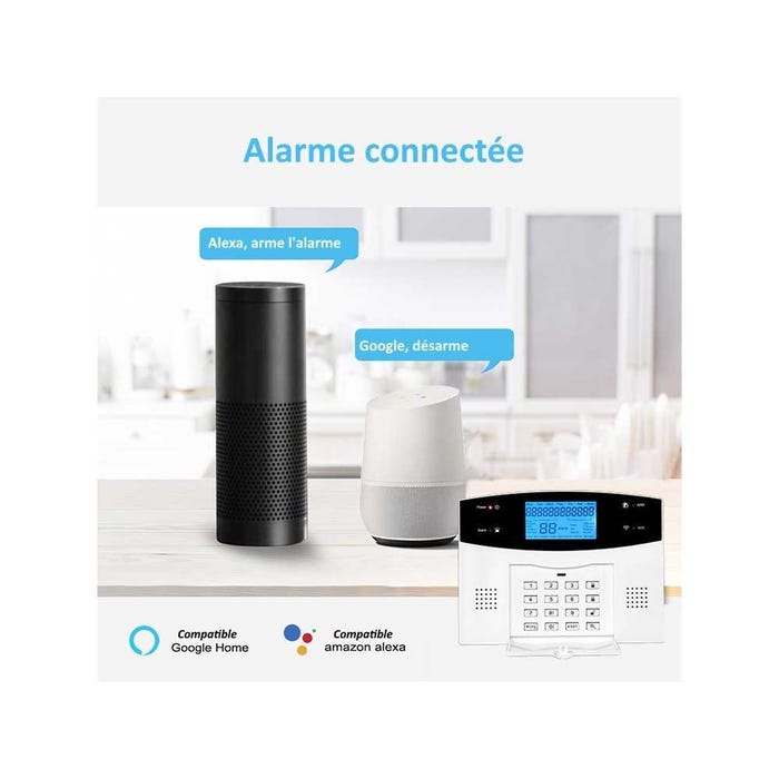 Alarme maison sans fil WIFI Box internet et GSM Belmon Smart Life- Lifebox 3