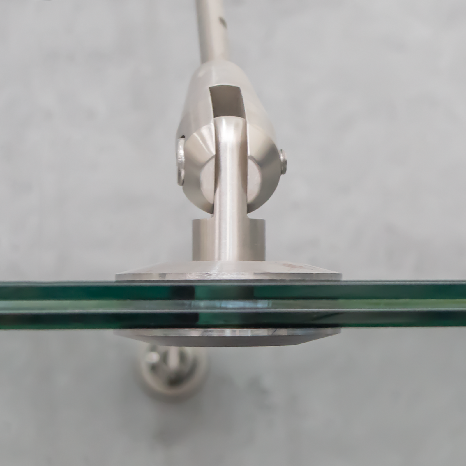 Schulte marquise auvent de porte, 140 x 90 cm, verre véritable 12 mm, fixations inox 3