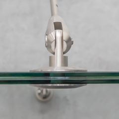 Schulte marquise auvent de porte, 160 x 90 cm, verre véritable 12 mm, fixations inox 1