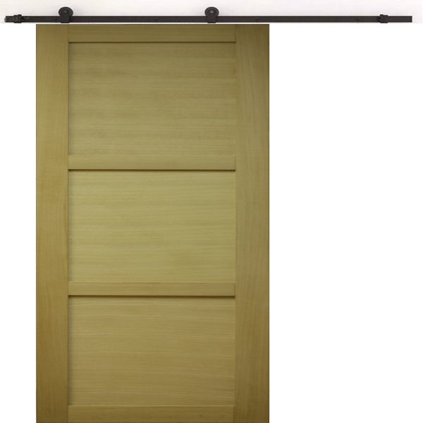 Schulte Porte coulissante intérieure en bois, 90 x 215 cm, décor porte de  grange Oak, Système ouvert noir
