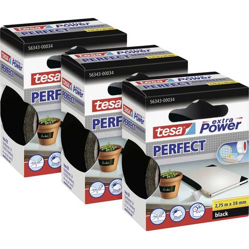 tesa EXTRA POWER PERFECT 56341 Ruban adhésif toilé (L x l) 2.75 m x 19 mm 3 pc(s)