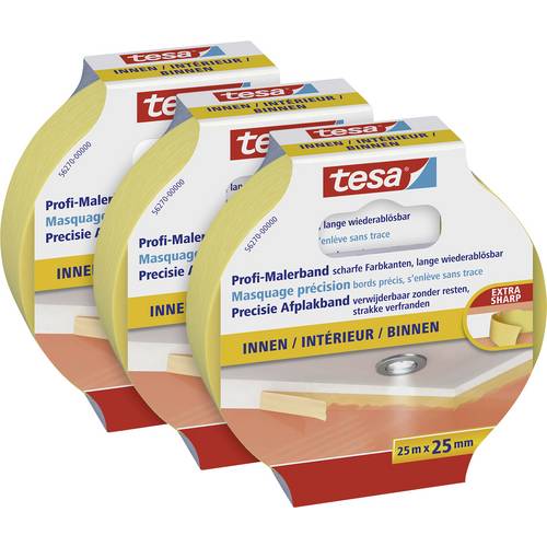 tesa 56270 Ruban de masquage pour peinture beige (L x l) 25 m x 25 mm 3 pc(s)