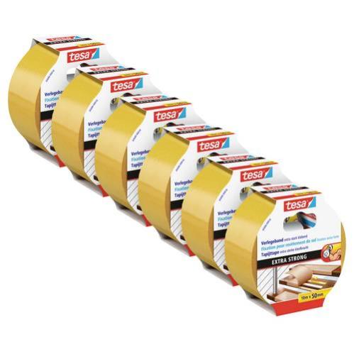 tesa EXTRA STRONG 05686 Ruban adhésif double-face (L x l) 10 m x 50 mm 6 pc(s)