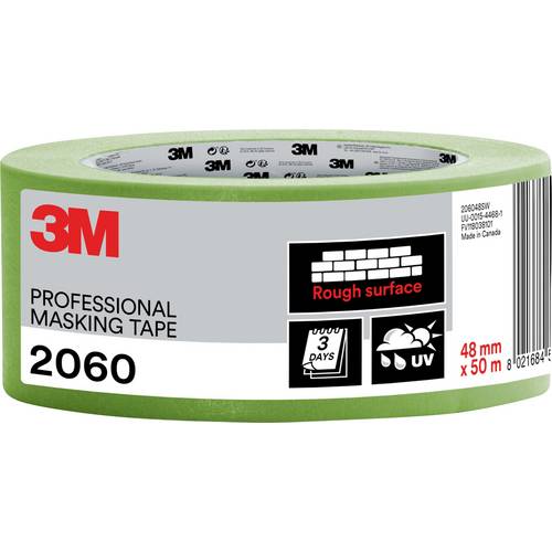 3M PT206048 Ruban de masquage pour peinture 3M™ 2060 vert clair (L x l) 50 m x 48 mm 1 pc(s)