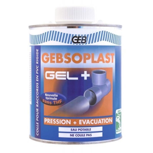 Colle Gebsoplast gel plus pour raccord en PVC rigide PVC 250ml - GEB - 504748 2