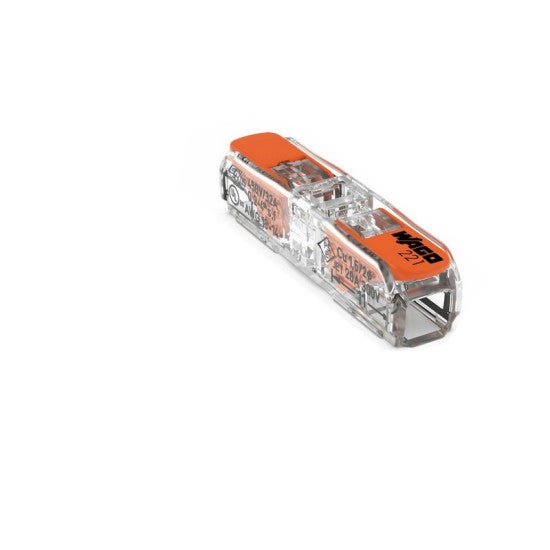 Boîte de 100 bornes de connexion automatiques transparentes 4 fils (1 -  2,5mm²) - WAGO - 273-244 ❘ Bricoman