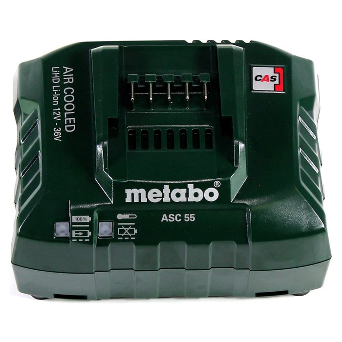 Metabo Basis Set 18V - 2x Batteries LiHD 4,0Ah ( 625367000 ) + Chargeur ASC 55 ( 627044000 ) 3