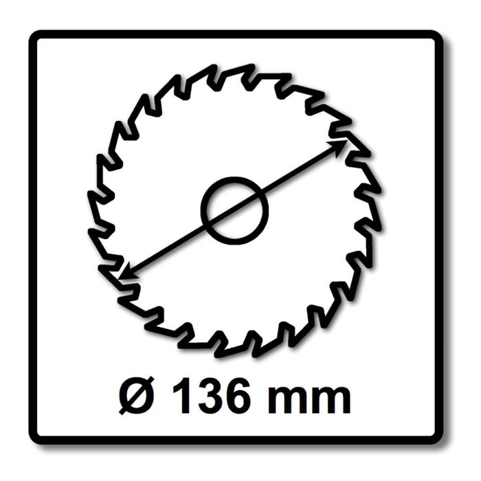 Bosch Lame de scie circulaire Expert pour bois 136 x 1,0 x 20 mm - 24 dents pour bois ( 2608644498 ) 1