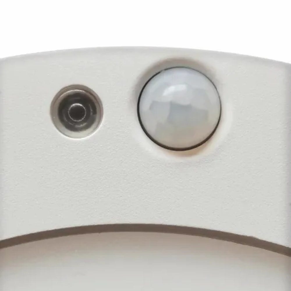 Spot à fixer ou à encastrer réglable Sensor led intégrée, rond blanc, Diam.16.5 cm 1