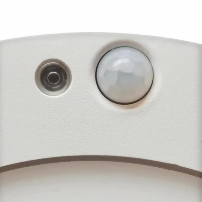 Spot à fixer ou à encastrer réglable Sensor led intégrée, rond blanc, Diam.16.5 cm 1