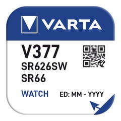 Varta - Pile Bouton V377 Varta 1.55v 4