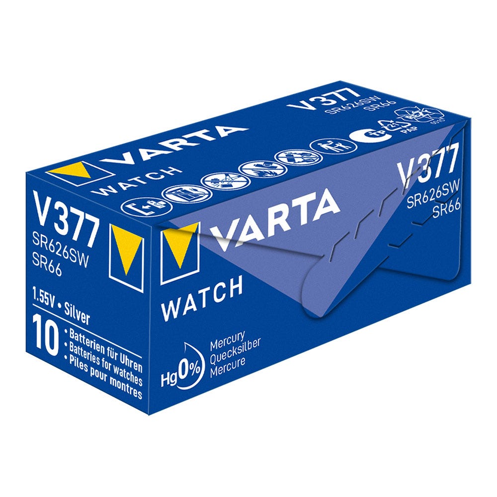 Varta - Pile Bouton V377 Varta 1.55v 3