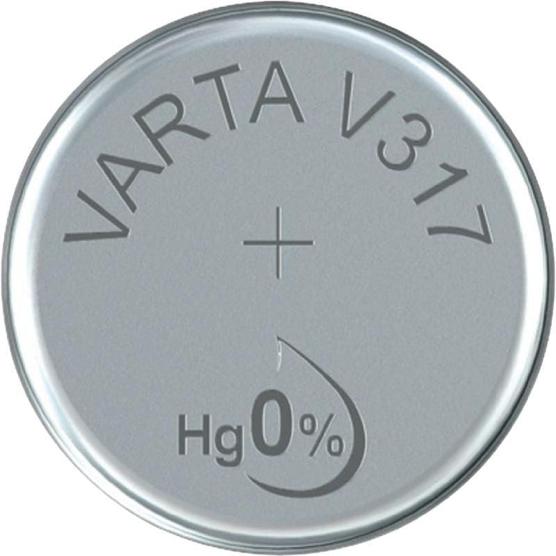 Pile bouton oxyde d'argent VARTA V 317 1