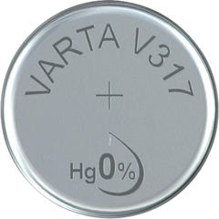 Pile bouton oxyde d'argent VARTA V 317 1