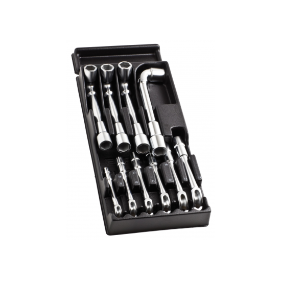 Module de 10 clés à pipe débouchées FACOM - MOD.75-1PB