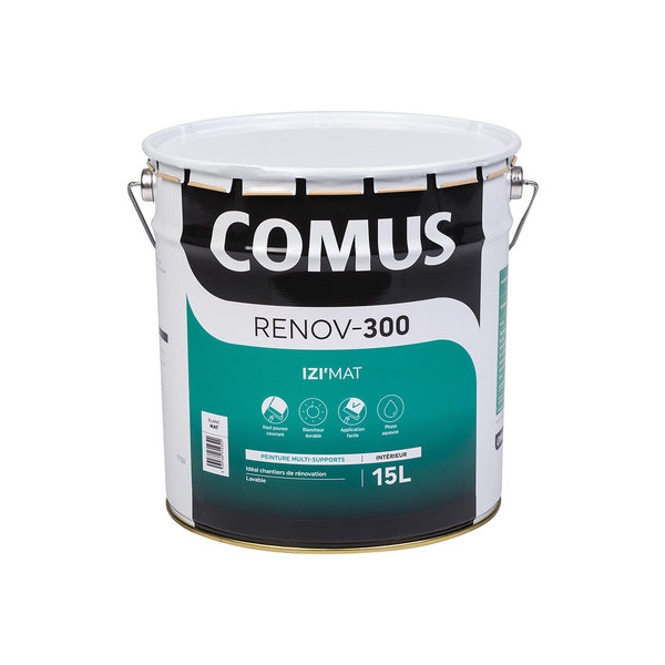 Peinture acrylique Izi'Mat - blanc 15l - Comus