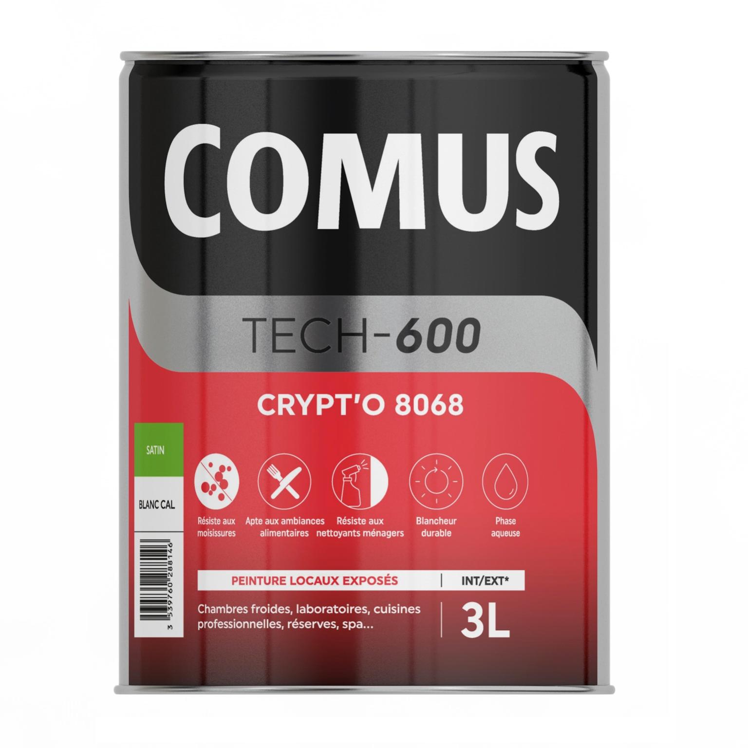 CRYPT'O 8068 1L - Peinture de finition pour locaux exposés en phase aqueuse - COMUS