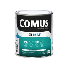 IZI'MAT 1L - Peinture acrylique d'aspect mat en phase aqueuse - COMUS 0