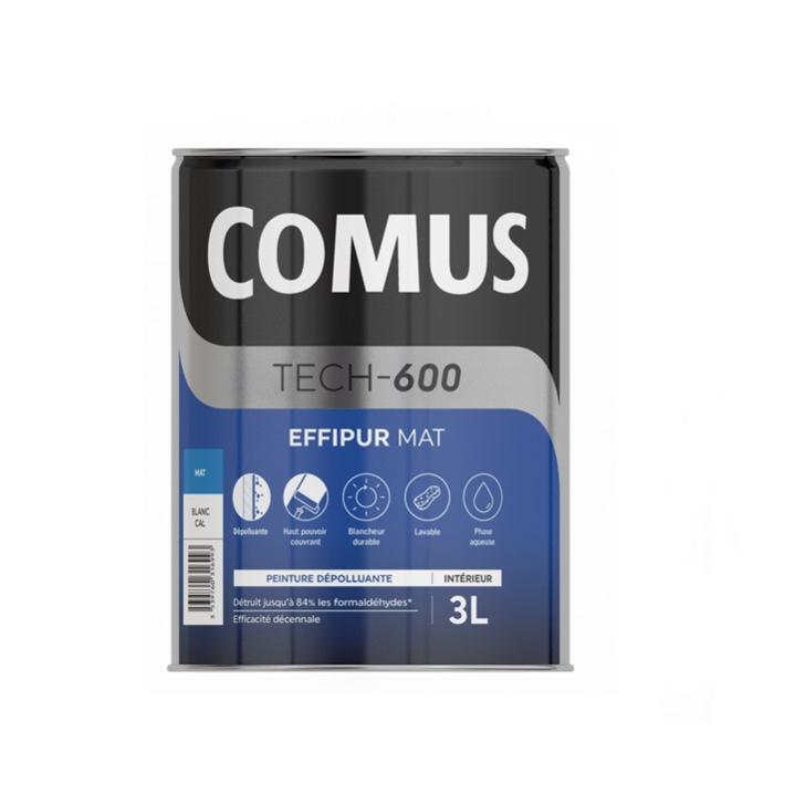 EFFIPUR MAT 3L - Peinture dépolluante de protection et de décoration en phase aqueuse - COMUS