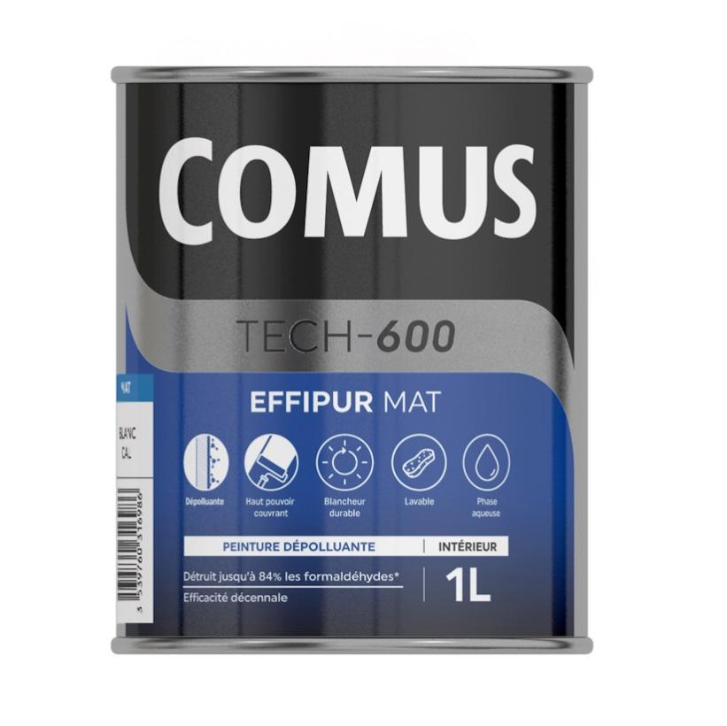 EFFIPUR MAT 1L - Peinture dépolluante de protection et de décoration en phase aqueuse - COMUS