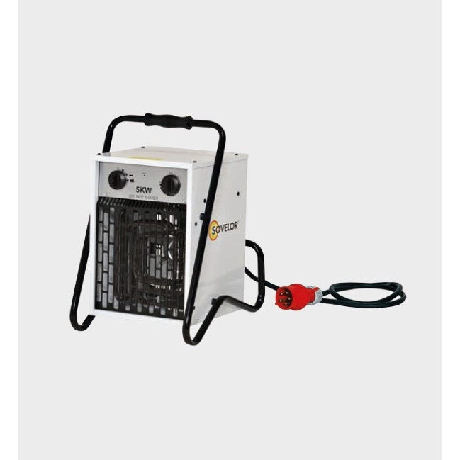 Chauffage Air pulsé portable électrique 5kW 380V~3 50 Hz B5C Sovelor 0