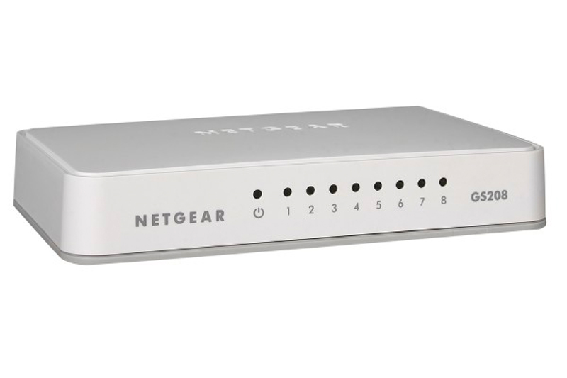 Switch Ethernet NETGEAR 8 Ports RJ45 Gigabit GS208